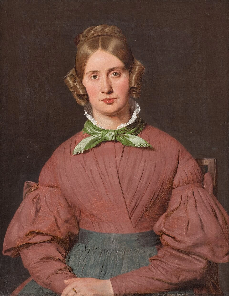 Christen Købke - Ritratto di Susanne Cecilie Købke, nata Købke, moglie dell'artista, 1836, Statens Museum for Kuns, Copenaghen